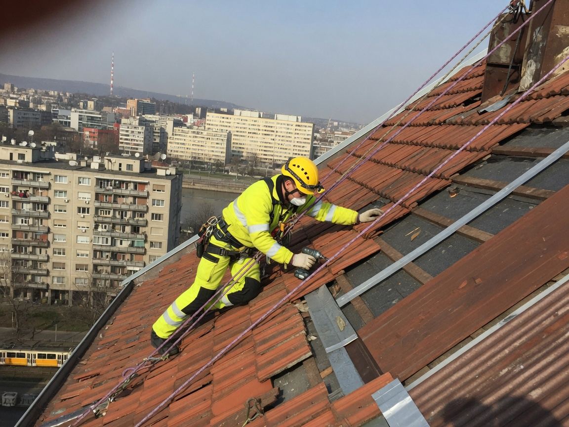 Visinski radovi Beograd — popravka krova crep i lim