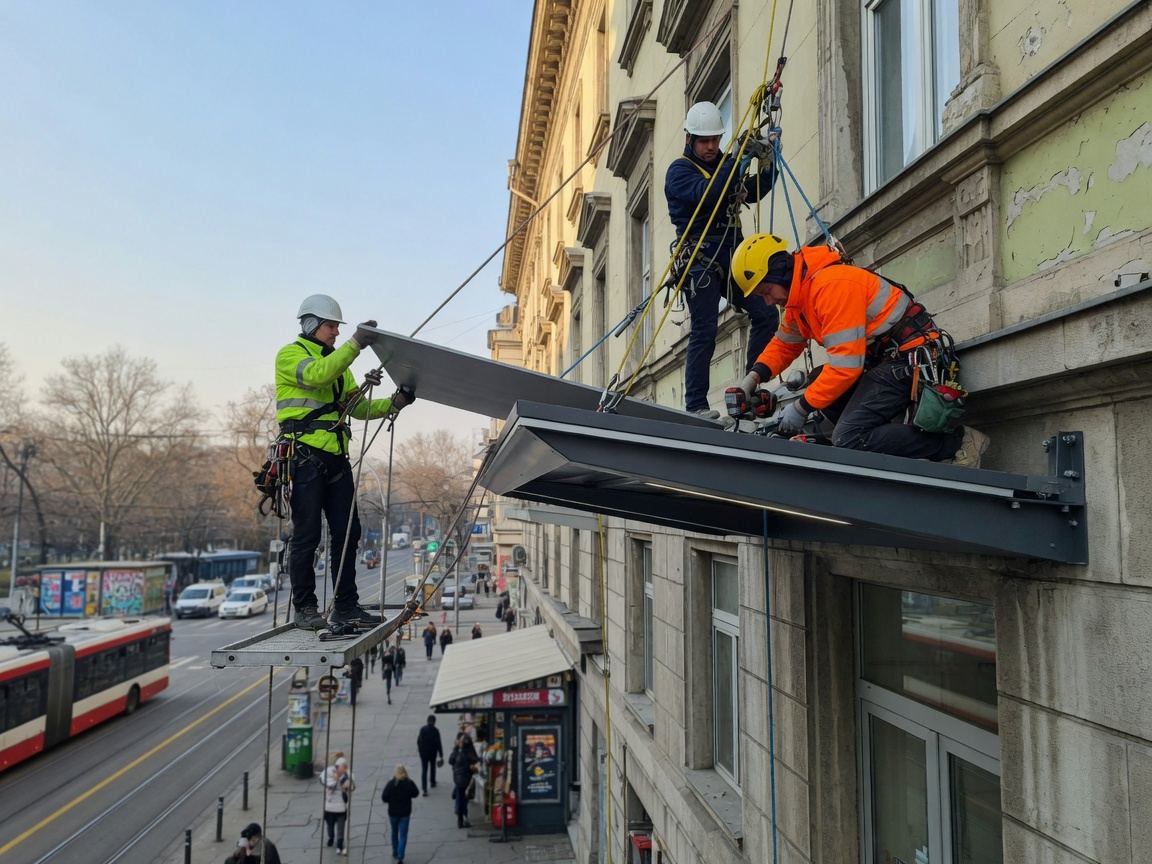 Montaža nadstrešnica na visini Beograd